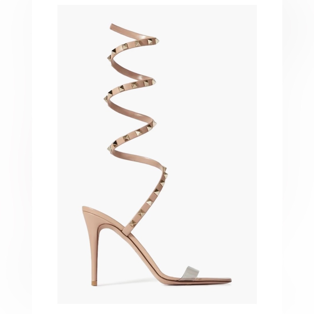 Valentino Studded Wrap-Around Heels